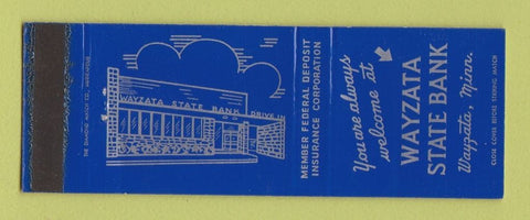 Matchbook Cover - Wayzata State Bank MN WEAR