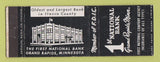Matchbook Cover - 1st National Bank Grand Rapids MN