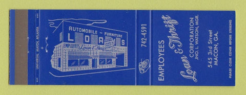 Matchbook Cover - Employees Loan and Thrift Macon GA