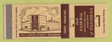Matchbook Cover - Federal Savings and Loan Pasadena CA