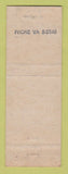 Matchbook Cover - Towne Motel McBAin MI BLACKED OUT PHONE