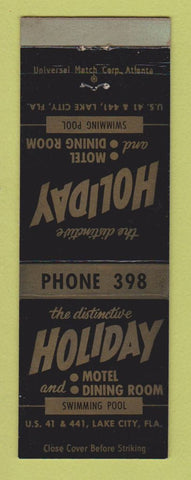 Matchbook Cover - Holiday Motel Lake City FL WEAR