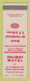 Matchbook Cover - Holiday Motel Winter Haven FL
