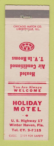 Matchbook Cover - Holiday Motel Winter Haven FL