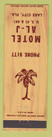 Matchbook Cover - Motel Al J Lake City FL