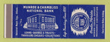 Matchbook Cover - Munroe and Chambliss National Bank Ocala FL