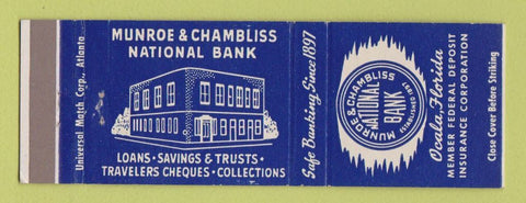 Matchbook Cover - Munroe and Chambliss National Bank Ocala FL