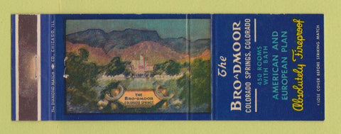 Matchbook Cover - Broadmoor Hotel Colorado Springs WEAR