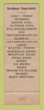 Matchbook Cover - Broadmoor Hotel Colorado Springs WEAR