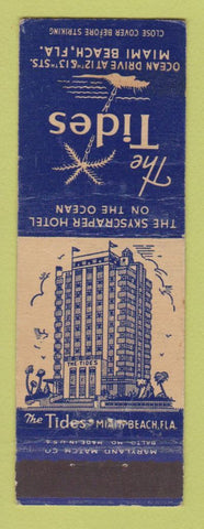 Matchbook Cover - Tides Hotel Miami Beach FL WEAR