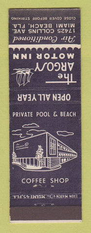 Matchbook Cover - Argosy Motor Inn Miami Beach FL