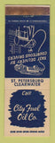 Matchbook Cover - City Fuel Oil St Petersburg Clearwater FL WEAR