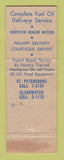 Matchbook Cover - City Fuel Oil St Petersburg Clearwater FL WEAR