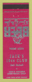 Matchbook Cover - Jack's 1044 Club Long Beach CA girlie
