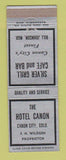 Matchbook Cover - Hotel Canon City Colorado FN Wildgen Silver Grill Cafe