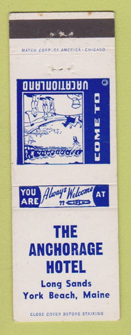 Matchbook Cover - Anchorage Hotel York Beach ME