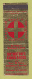 Matchbook Cover - Boydston's Ambulances Chicago IL WEAR