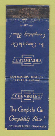 Matchbook Cover - Chevrolet Dealers Columbus OH POOR BACK WORN