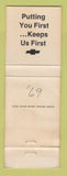 Matchbook Cover - Ford Chevrolet Clover SC WORN
