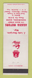 Matchbook Cover - Acadia Ford Mercury Motors Madawaska ME Comet Falcon POOR BACK