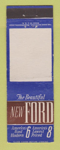 Matchbook Cover - Ford Cars Modern 6 Lowest 8