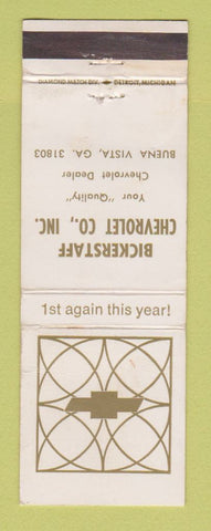 Matchbook Cover - Bickerstaff Chevrolet Buena Vista GA WEAR