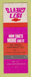 Matchbook Cover - 1977 Chevrolet Joe Royal Lonoke AR WEAR