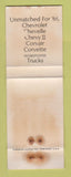 Matchbook Cover - 1966 Chevrolet Smith Selinsgrove PA WORN
