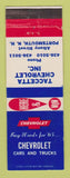 Matchbook Cover - 1965 Chevrolet Taccetta Portsmouth NH