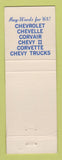 Matchbook Cover - 1965 Chevrolet Taccetta Portsmouth NH