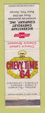 Matchbook Cover - 1964 Chevrolet Bickerstaff Buena Vista GA WORN