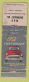 Matchbook Cover - 1952 Chevrolet M&S Dunlap IA POOR