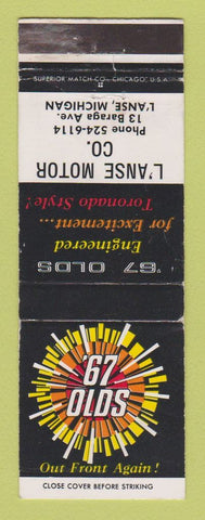 Matchbook Cover - 1967 Oldsmobile L'Anse Motors MI WEAR