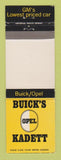 Matchbook Cover - Buick Opel Kadett