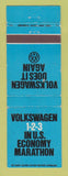 Matchbook Cover - Volkswagen 1-2-3 Economy Rabbit WEAR