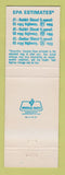 Matchbook Cover - Volkswagen 1-2-3 Economy Rabbit WEAR