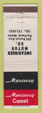 Matchbook Cover - Mercury Comet Swearingen Portland ME WEAR