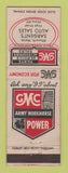Matchbook Cover - GMC Trucks Sargent's Auto Sales Ellsworth ME WORN