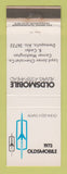 Matchbook Cover - 1973 Oldsmobile Loyd Jones Chevrolet Demopolis AL WORN