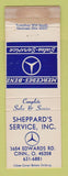 Matchbook Cover - Sheppard's Service Mercedes Benz Cincinnati OH POOR