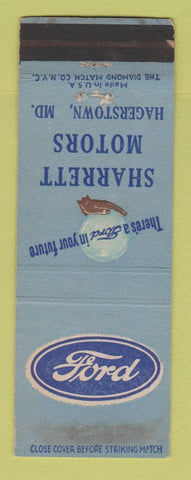 Matchbook Cover - Sharrett Motors Ford Hagerstown MD WEAR