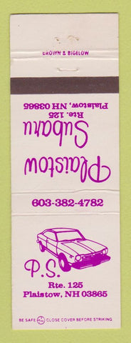 Matchbook Cover - Plaistow Subaru NH