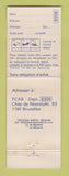 Matchbook Cover - Datsun Cars Brussels Belgium