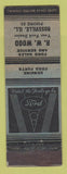 Matchbook Cover - RW Wood Ford Rossville IL