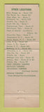 Matchbook Cover - Glass House Restaurants CHAIN