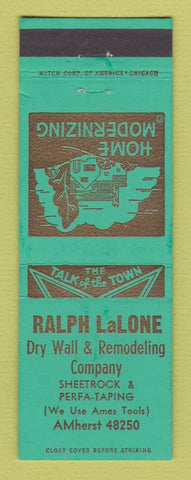 Matchbook Cover - Ralph LaLone Dry Wall Remodeling