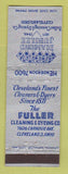 Matchbook Cover - Fuller Cleaning Dyeing Cleveland OH Diamond Jubilee 1946