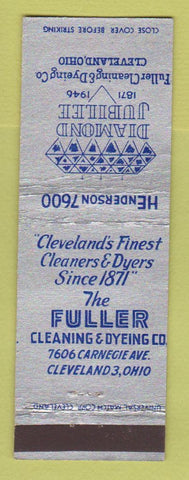 Matchbook Cover - Fuller Cleaning Dyeing Cleveland OH Diamond Jubilee 1946