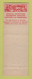 Matchbook Cover - Frengel's Club Lounge New Castle PA RED