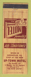 Matchbook Cover - Up Town Motel Greenville IL